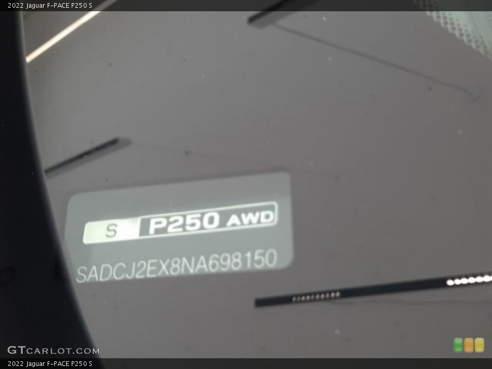 2022 Jaguar F-PACE Badges and Logos