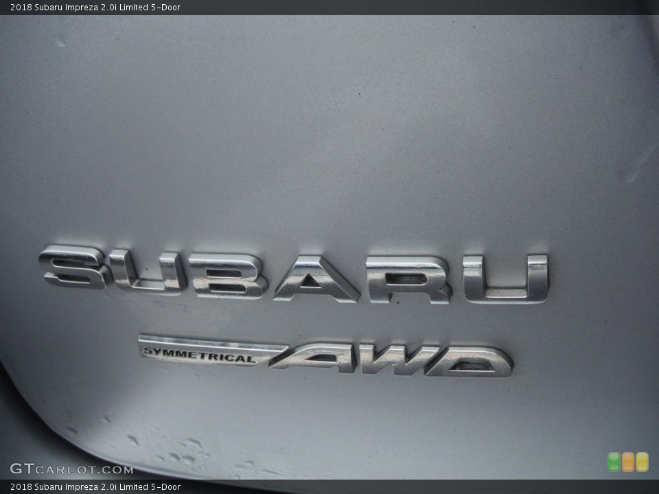 2018 Subaru Impreza Badges and Logos
