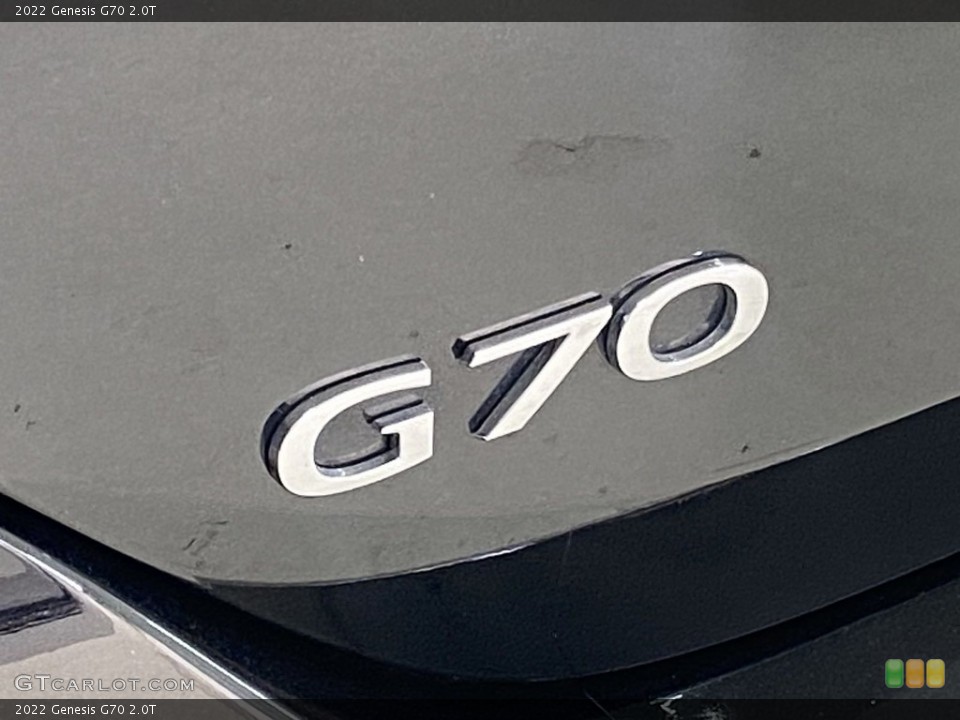 2022 Genesis G70 Badges and Logos