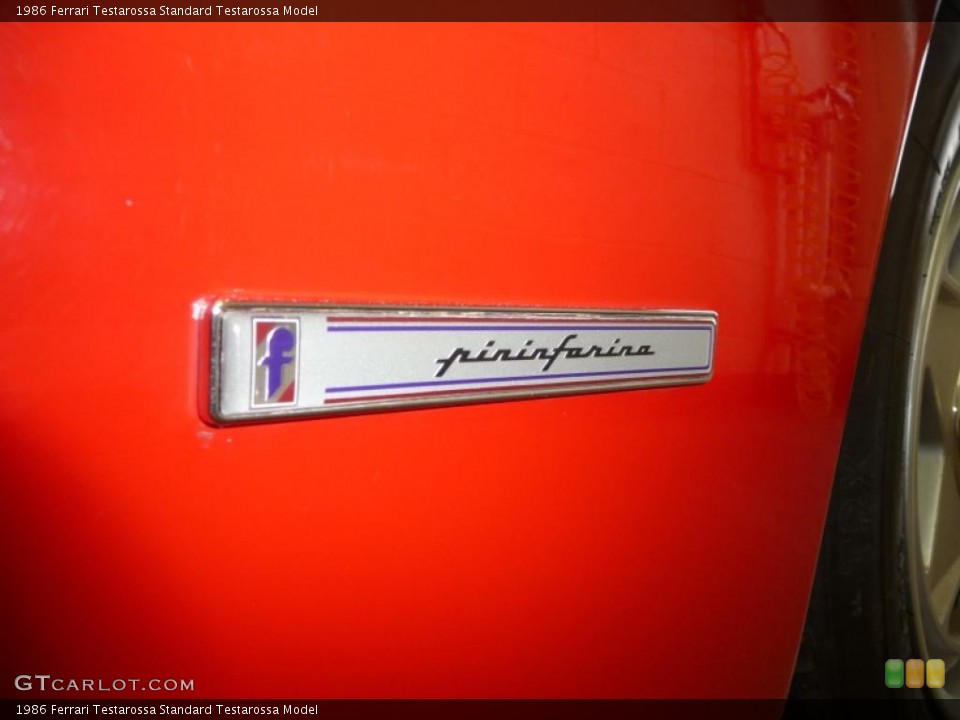 1986 Ferrari Testarossa Custom Badge and Logo Photo #24019306