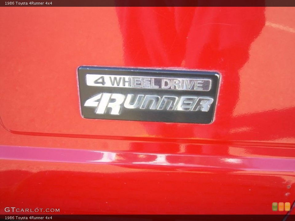 1986 Toyota 4Runner Badges and Logos