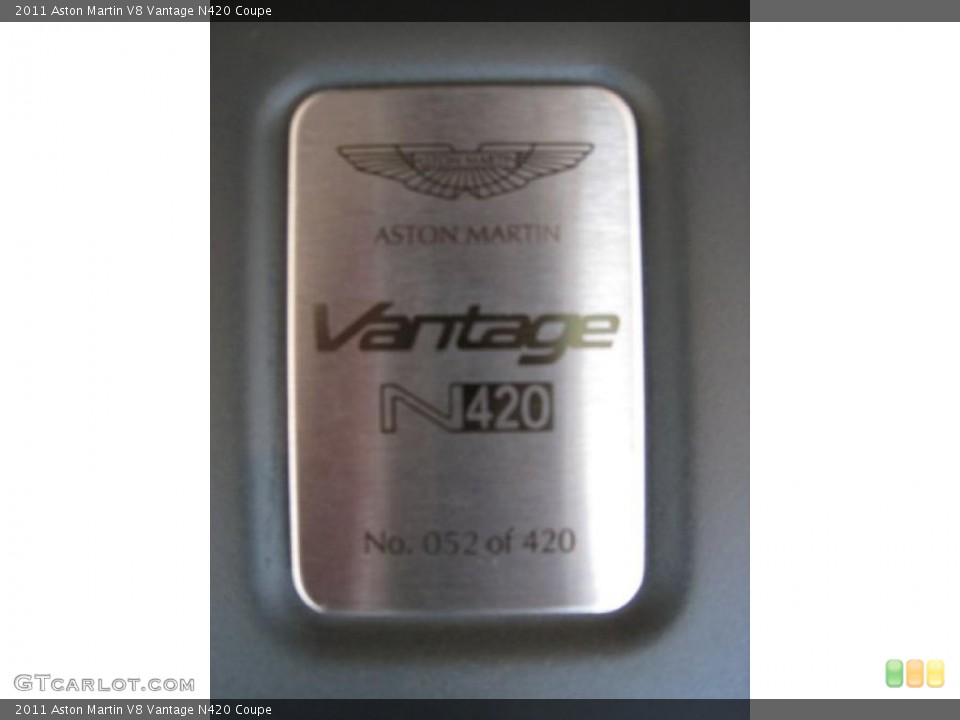 2011 Aston Martin V8 Vantage Custom Badge and Logo Photo #39355992