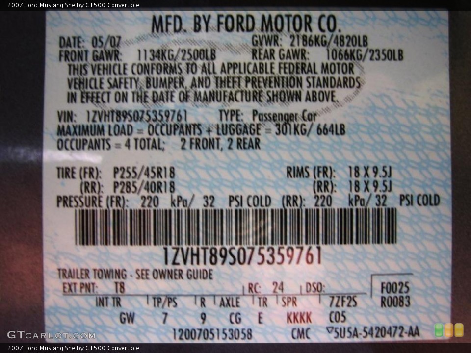 2007 Ford Mustang Custom Badge and Logo Photo #39448850