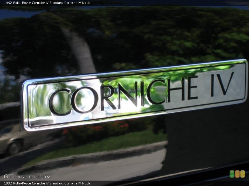 1992 Rolls-Royce Corniche IV Custom Badge and Logo Photo #39463442