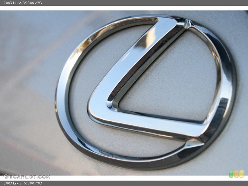 2003 Lexus RX Badges and Logos
