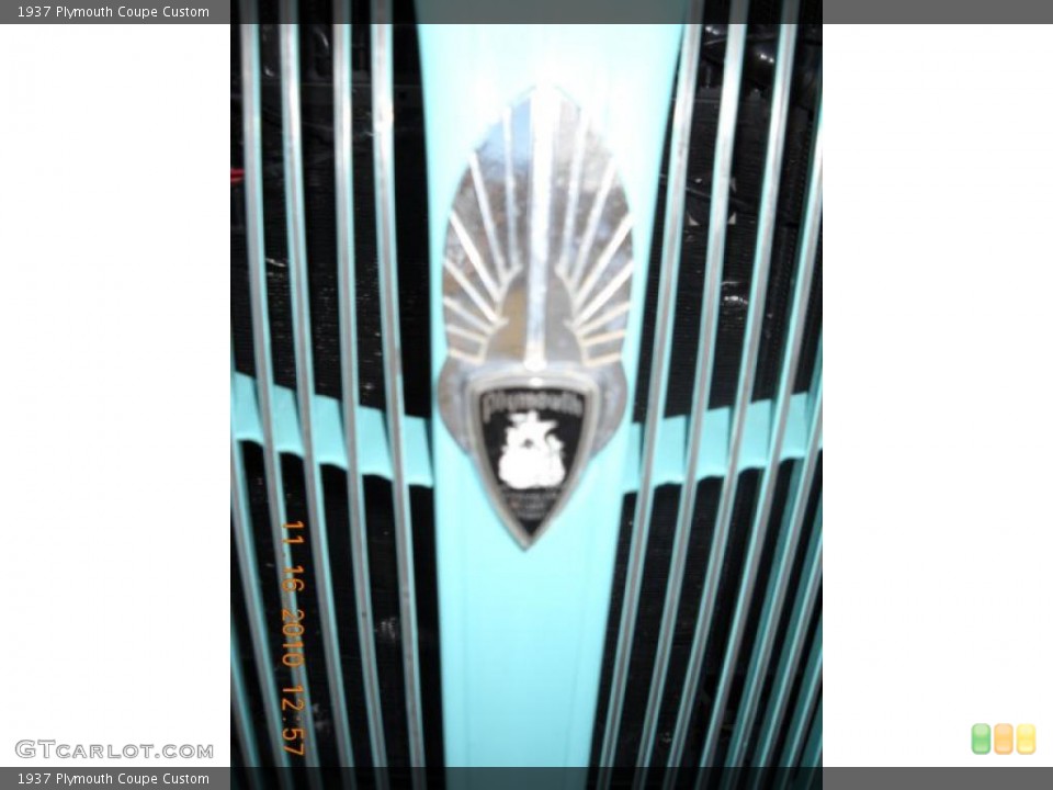 1937 Plymouth Coupe Custom Badge and Logo Photo #40181426