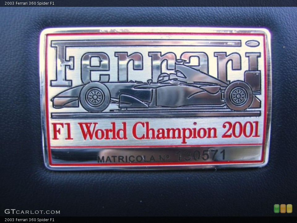 2003 Ferrari 360 Custom Badge and Logo Photo #40264702