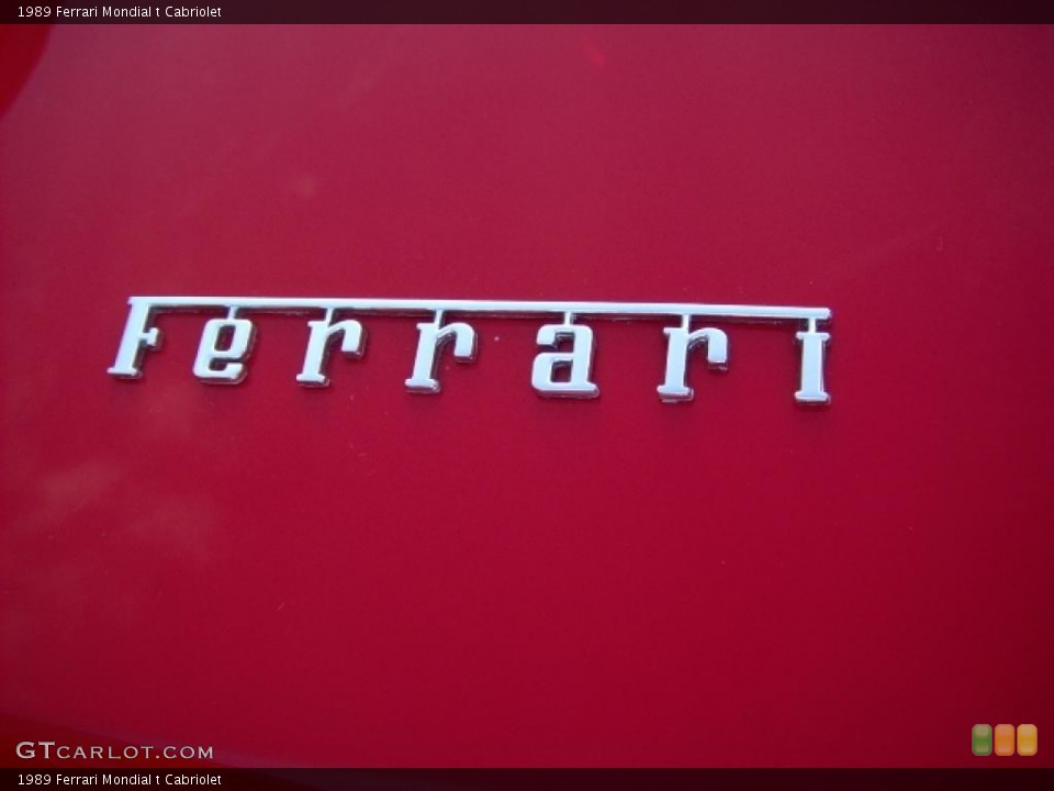 1989 Ferrari Mondial Badges and Logos