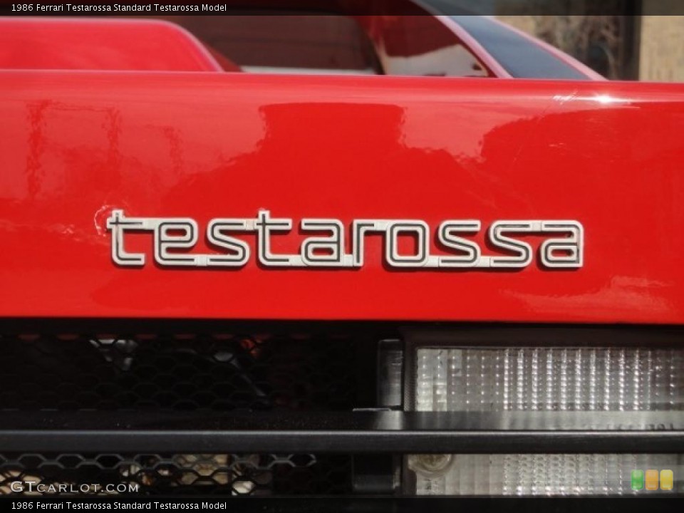 1986 Ferrari Testarossa Badges and Logos