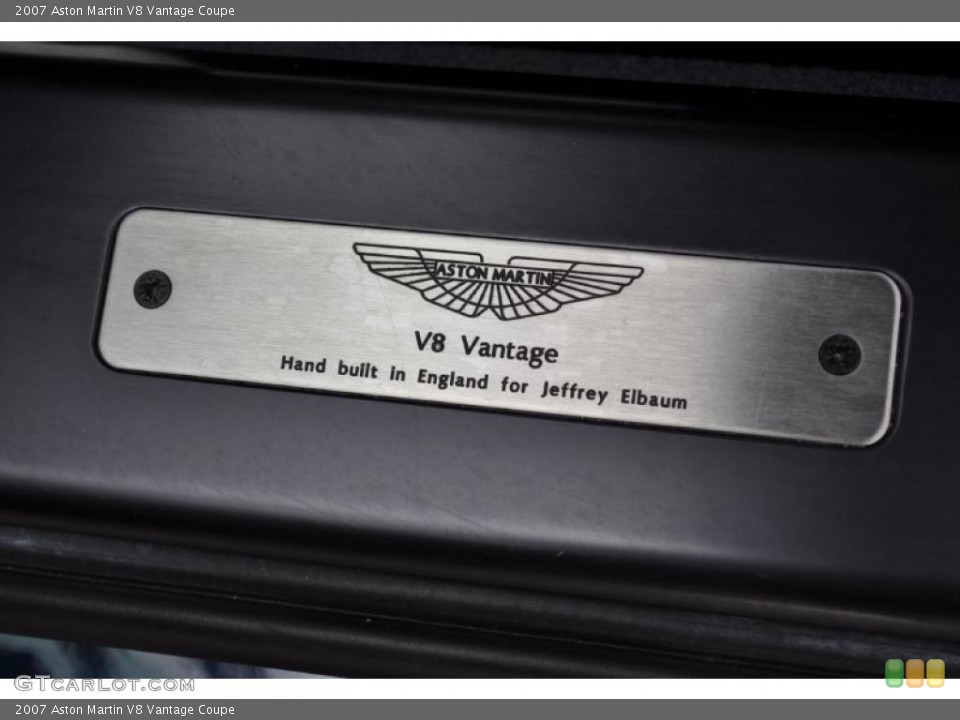 2007 Aston Martin V8 Vantage Custom Badge and Logo Photo #47736673