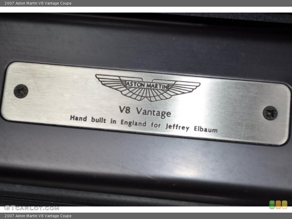 2007 Aston Martin V8 Vantage Custom Badge and Logo Photo #47736703