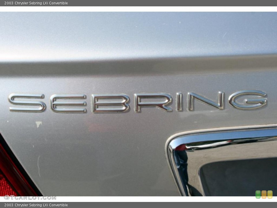 2003 Chrysler Sebring Custom Badge and Logo Photo #49107431