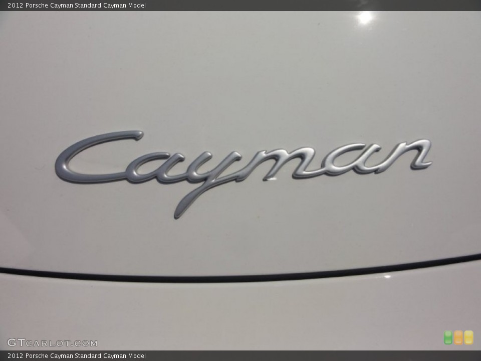 2012 Porsche Cayman Badges and Logos