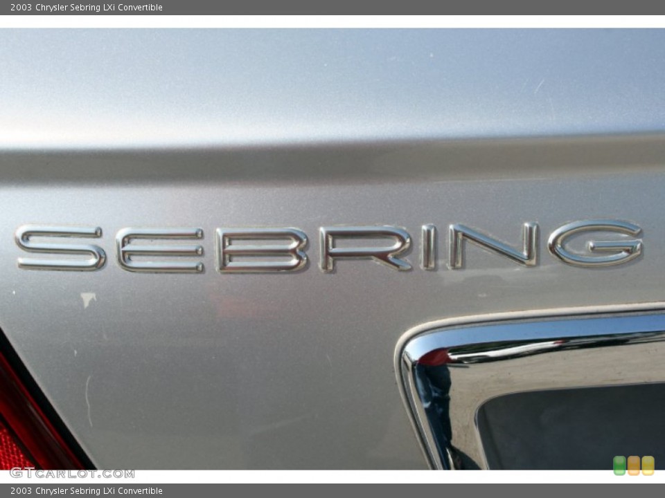 2003 Chrysler Sebring Custom Badge and Logo Photo #52899669