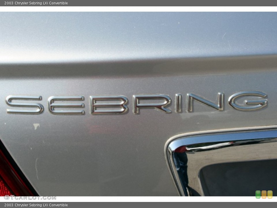 2003 Chrysler Sebring Custom Badge and Logo Photo #53638263