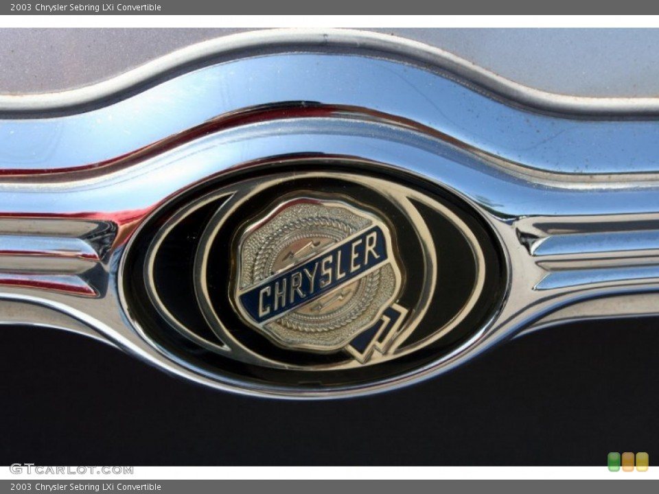 2003 Chrysler Sebring Custom Badge and Logo Photo #53638296