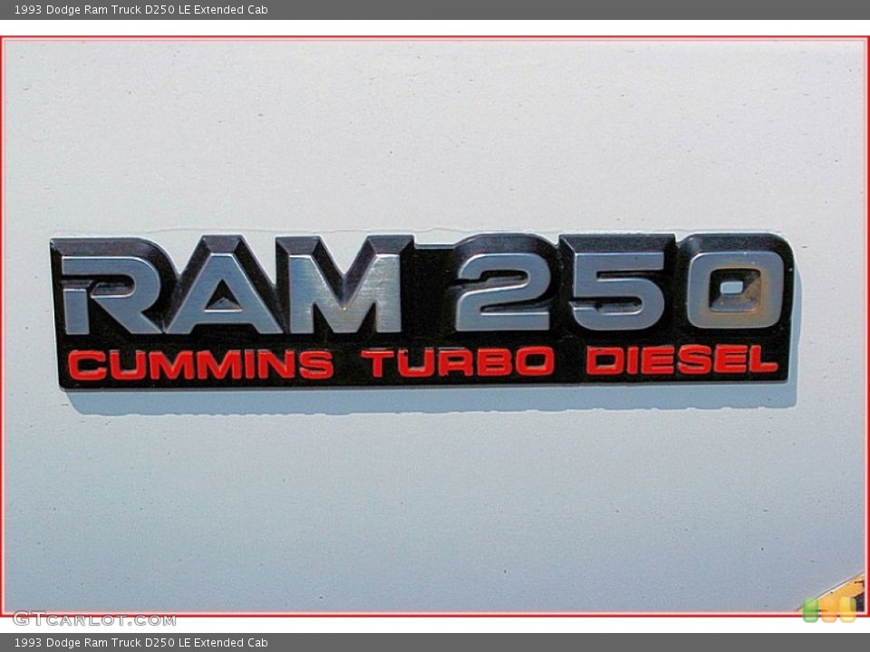 1993 Dodge Ram Truck Badges and Logos