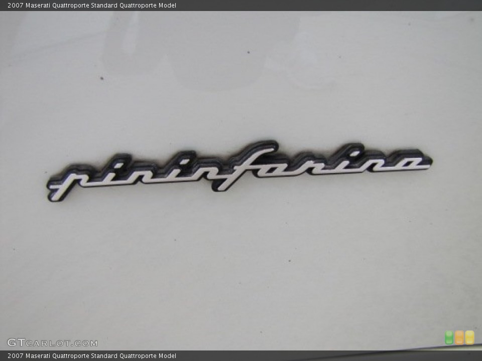 2007 Maserati Quattroporte Badges and Logos