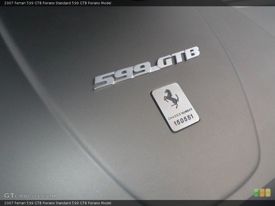 2007 Ferrari 599 GTB Fiorano Badges and Logos