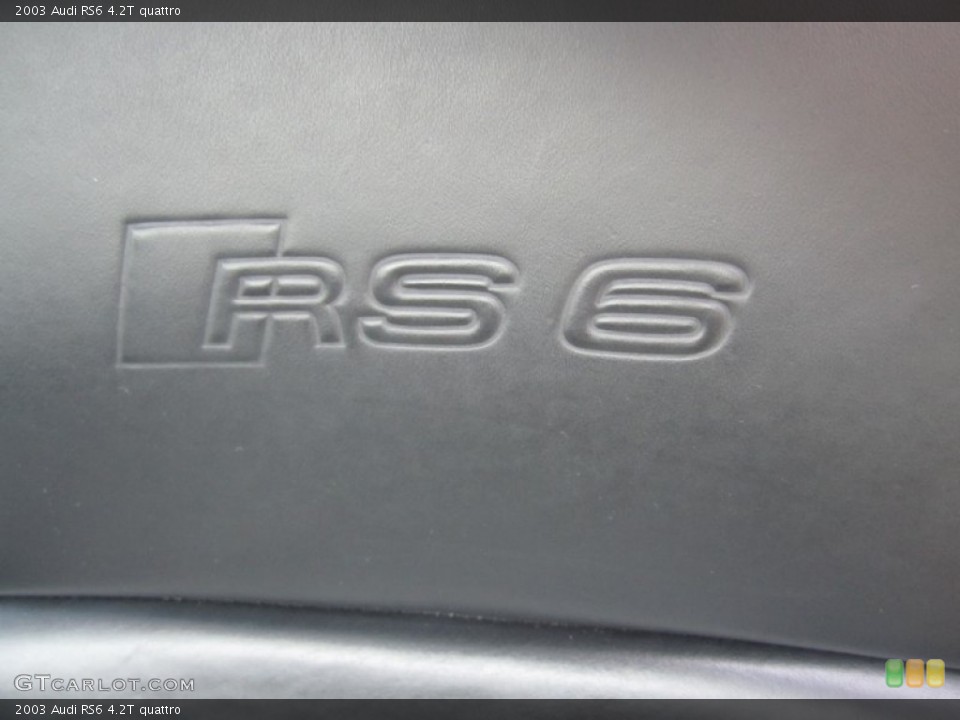 2003 Audi RS6 Badges and Logos