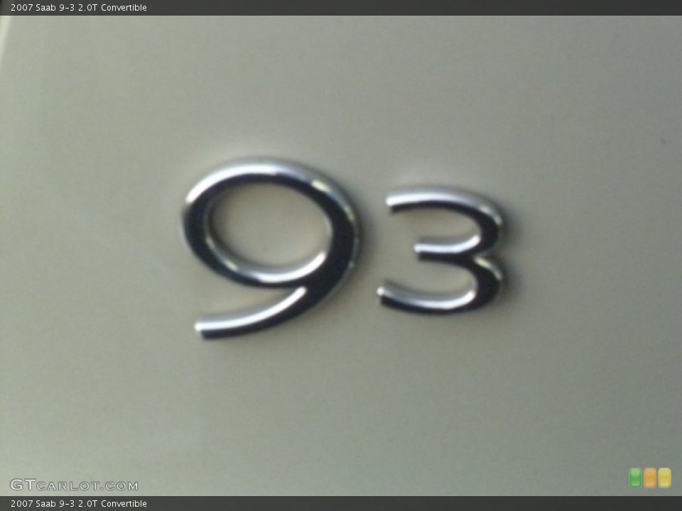 2007 Saab 9-3 Badges and Logos