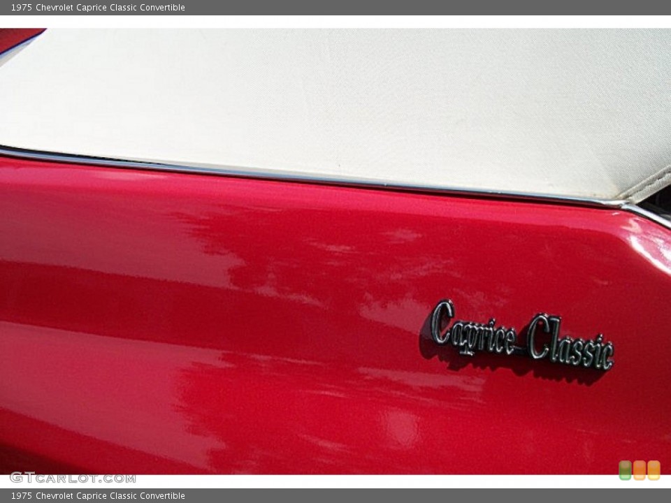 1975 Chevrolet Caprice Classic Badges and Logos