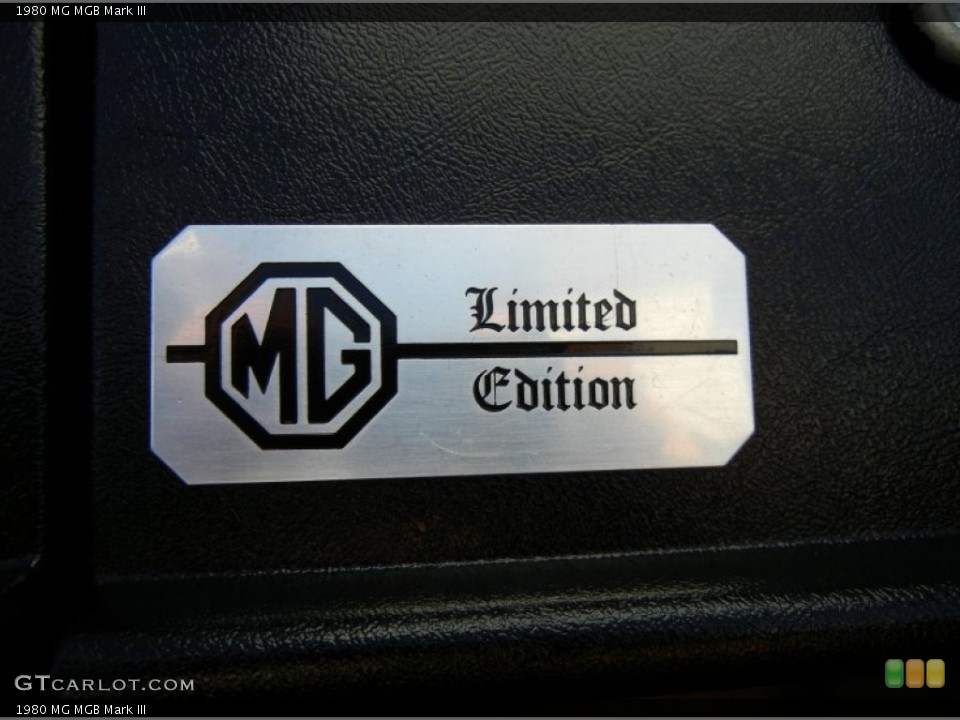 1980 MG MGB Badges and Logos