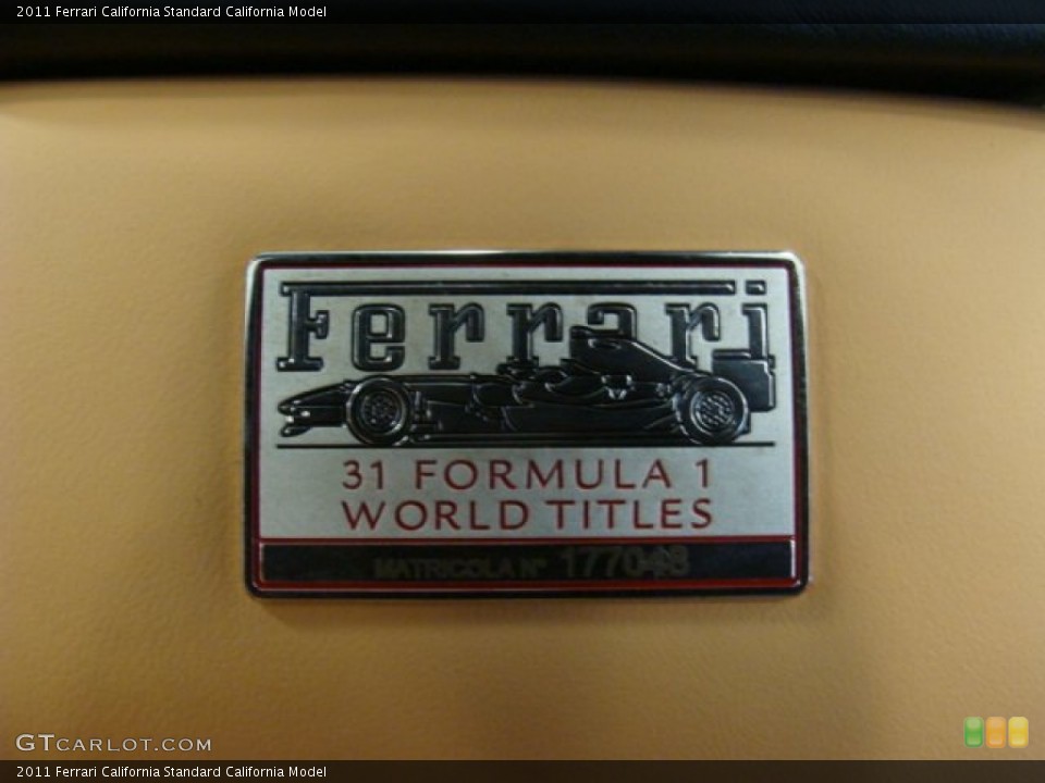 2011 Ferrari California Custom Badge and Logo Photo #71795338