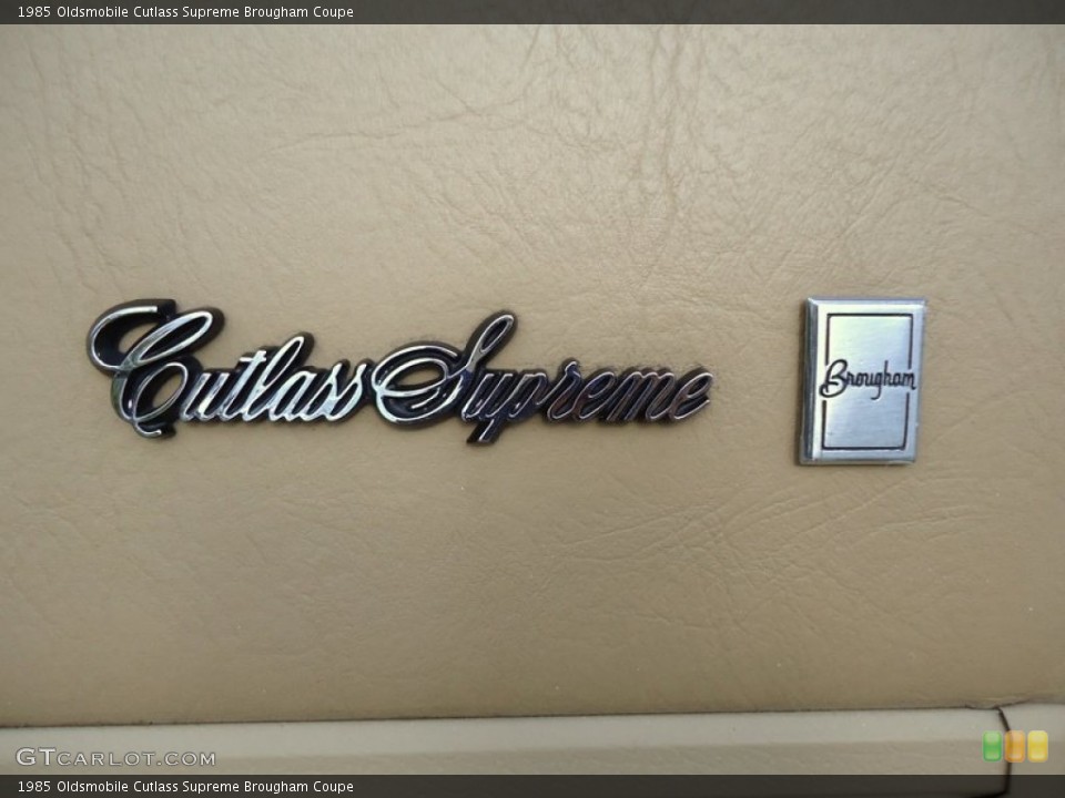 1985 Oldsmobile Cutlass Supreme Badges and Logos