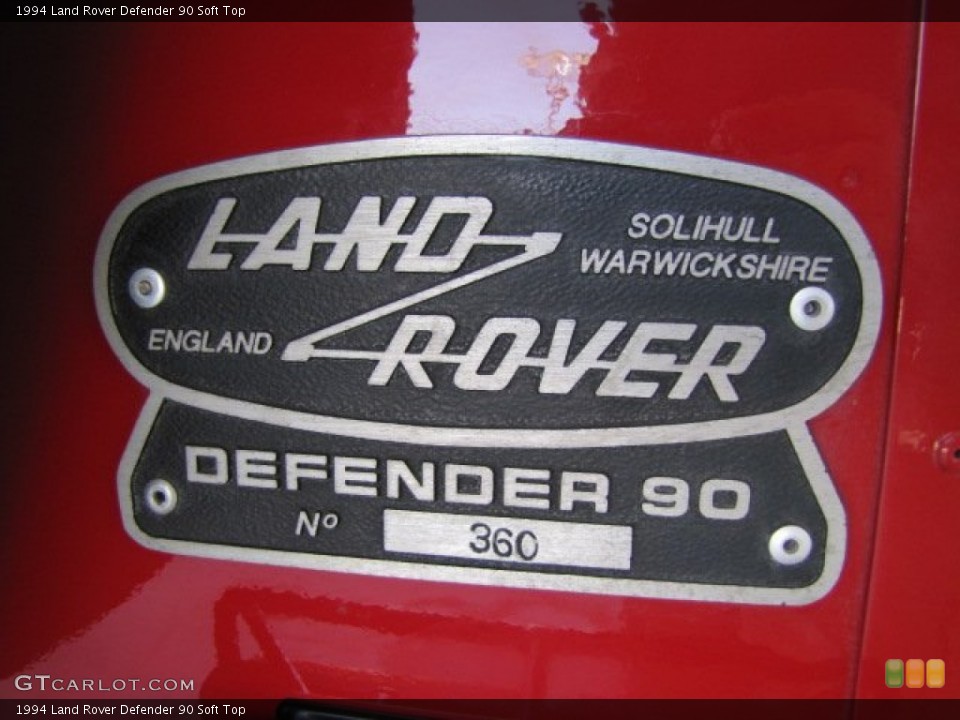 1994 Land Rover Defender Badges and Logos
