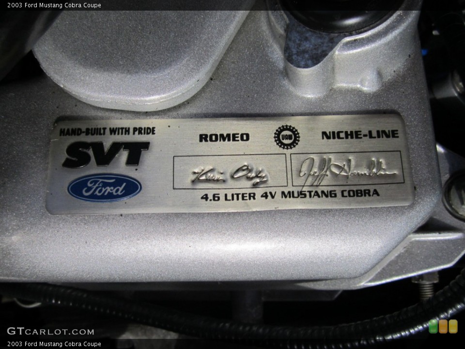 2003 Ford Mustang Badges and Logos
