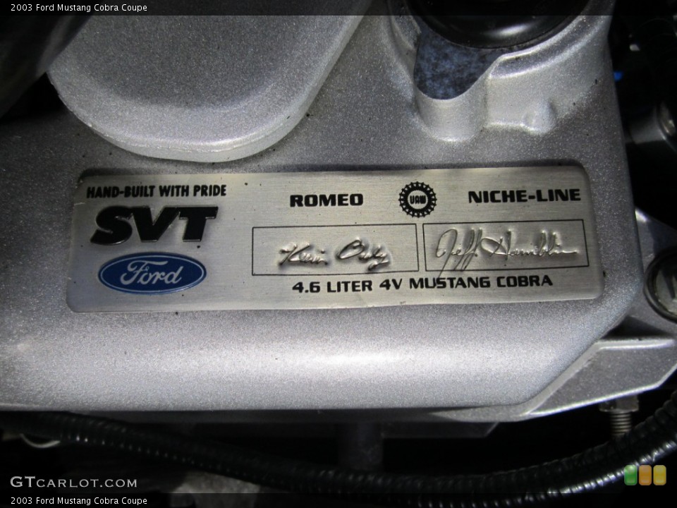 2003 Ford Mustang Badges and Logos