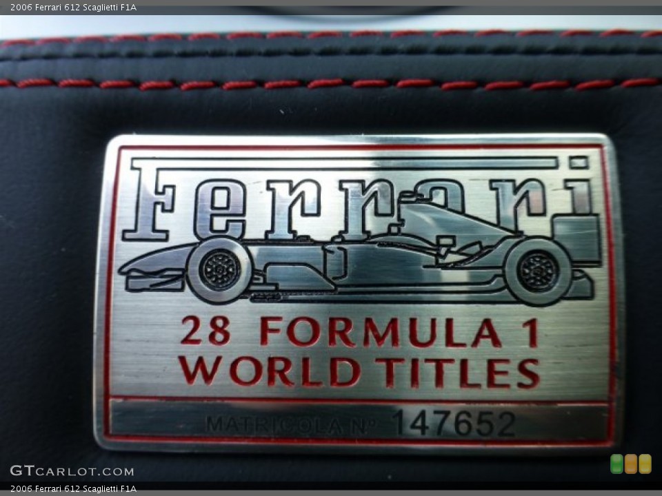 2006 Ferrari 612 Scaglietti Custom Badge and Logo Photo #77053009