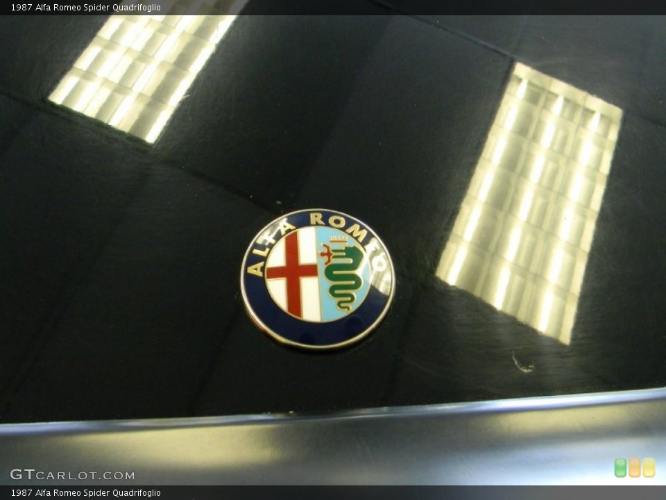 1987 Alfa Romeo Spider Badges and Logos