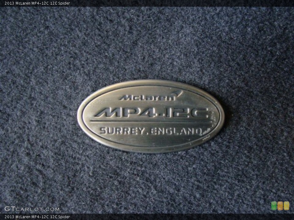 2013 McLaren MP4-12C Badges and Logos