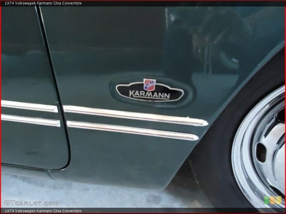 1974 Volkswagen Karmann Ghia Badges and Logos