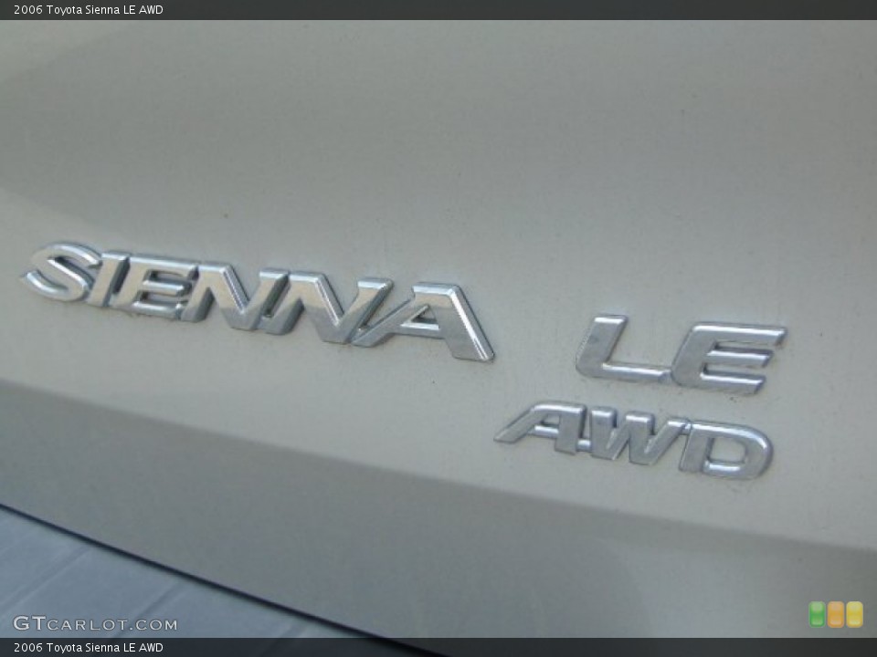 2006 Toyota Sienna Badges and Logos