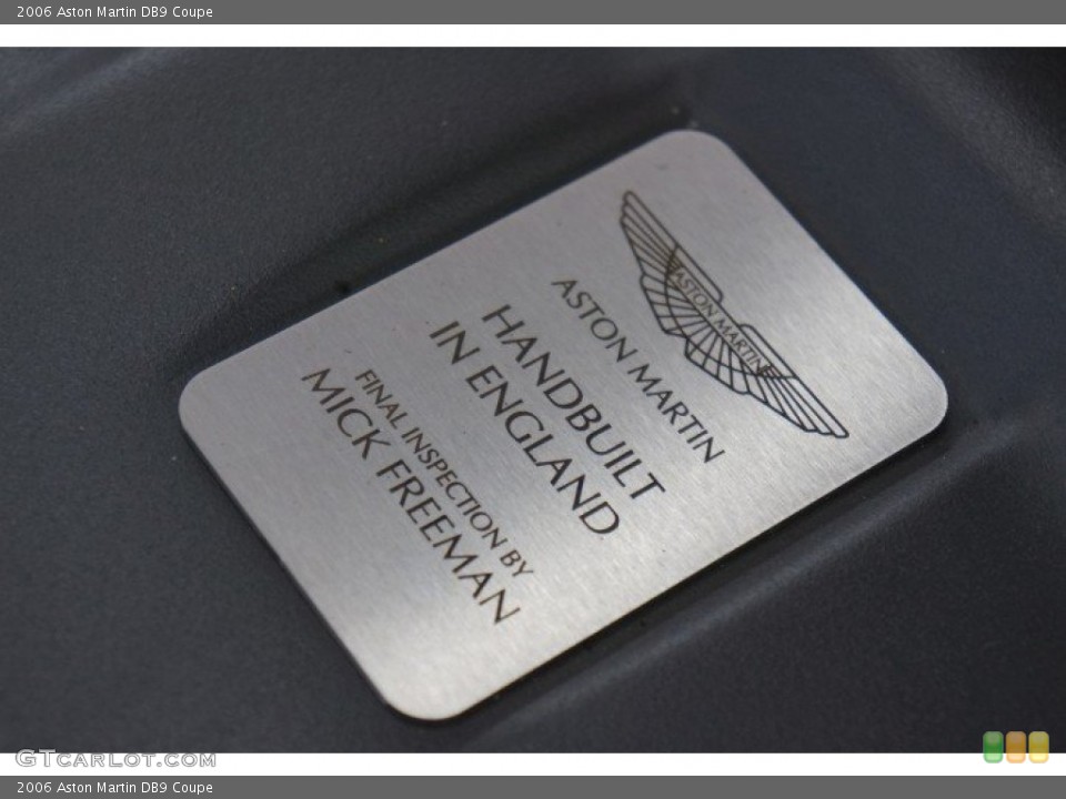 2006 Aston Martin DB9 Badges and Logos