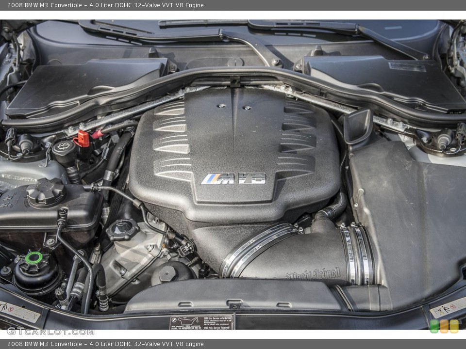 4.0 Liter DOHC 32-Valve VVT V8 2008 BMW M3 Engine