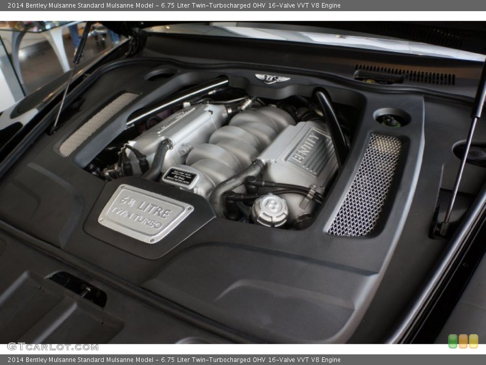 6.75 Liter Twin-Turbocharged OHV 16-Valve VVT V8 Engine for the 2014 Bentley Mulsanne #100109429