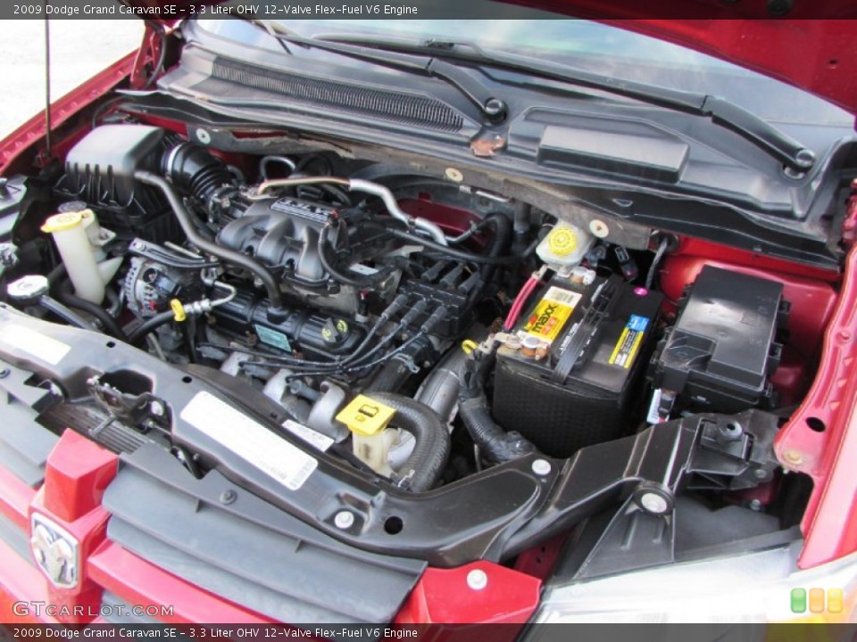 3.3 Liter OHV 12-Valve Flex-Fuel V6 Engine for the 2009 Dodge Grand Caravan #100220153