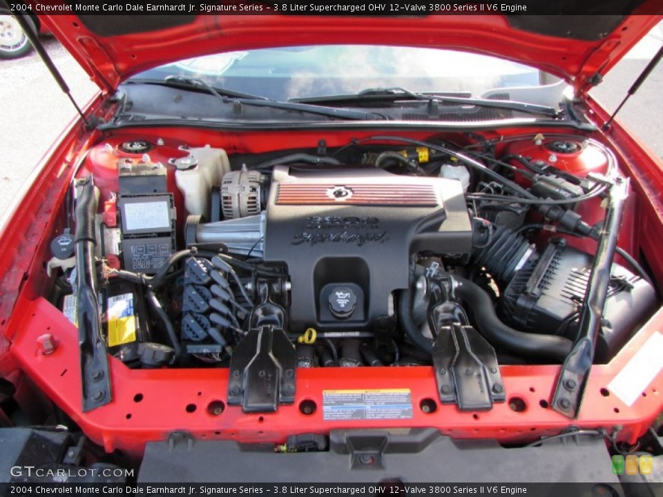 3.8 Liter Supercharged OHV 12-Valve 3800 Series II V6 2004 Chevrolet Monte Carlo Engine