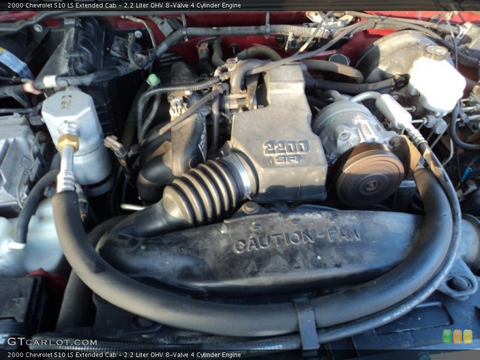 2.2 Liter OHV 8-Valve 4 Cylinder 2000 Chevrolet S10 Engine
