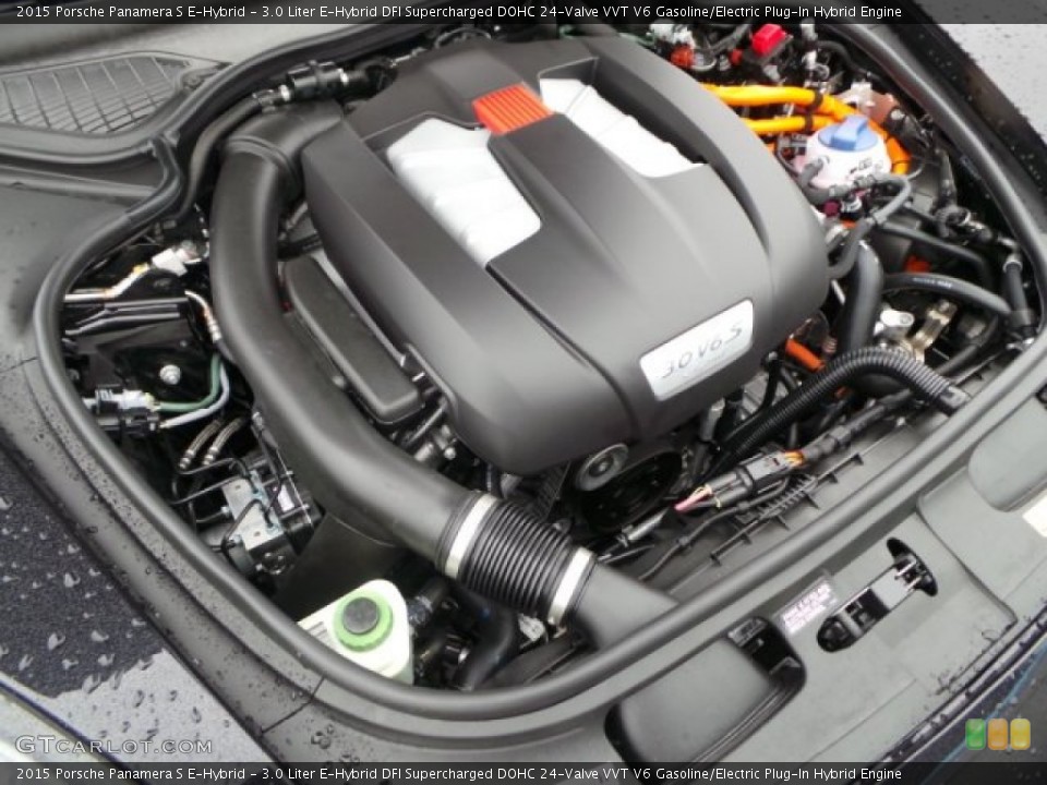 3.0 Liter E-Hybrid DFI Supercharged DOHC 24-Valve VVT V6 Gasoline/Electric Plug-In Hybrid Engine for the 2015 Porsche Panamera #100318383