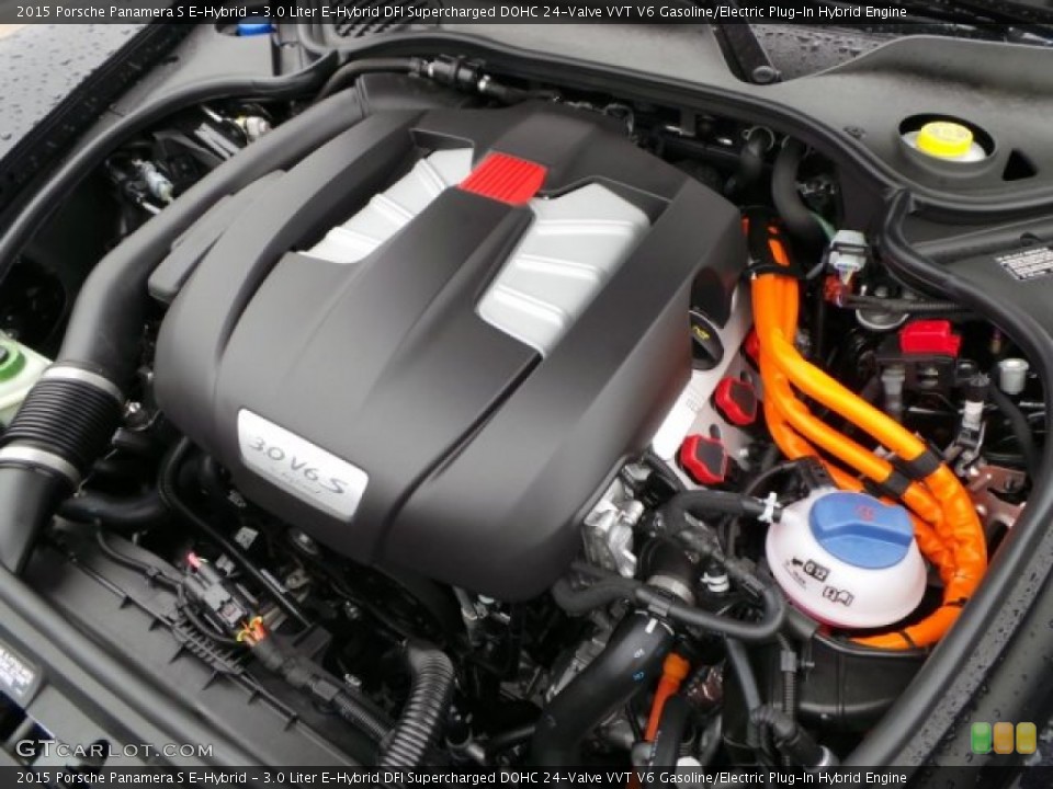 3.0 Liter E-Hybrid DFI Supercharged DOHC 24-Valve VVT V6 Gasoline/Electric Plug-In Hybrid Engine for the 2015 Porsche Panamera #100318402