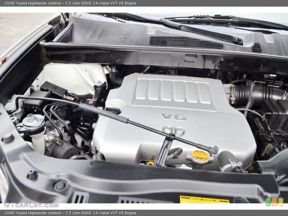 3.5 Liter DOHC 24-Valve VVT V6 Engine for the 2008 Toyota Highlander #100367687