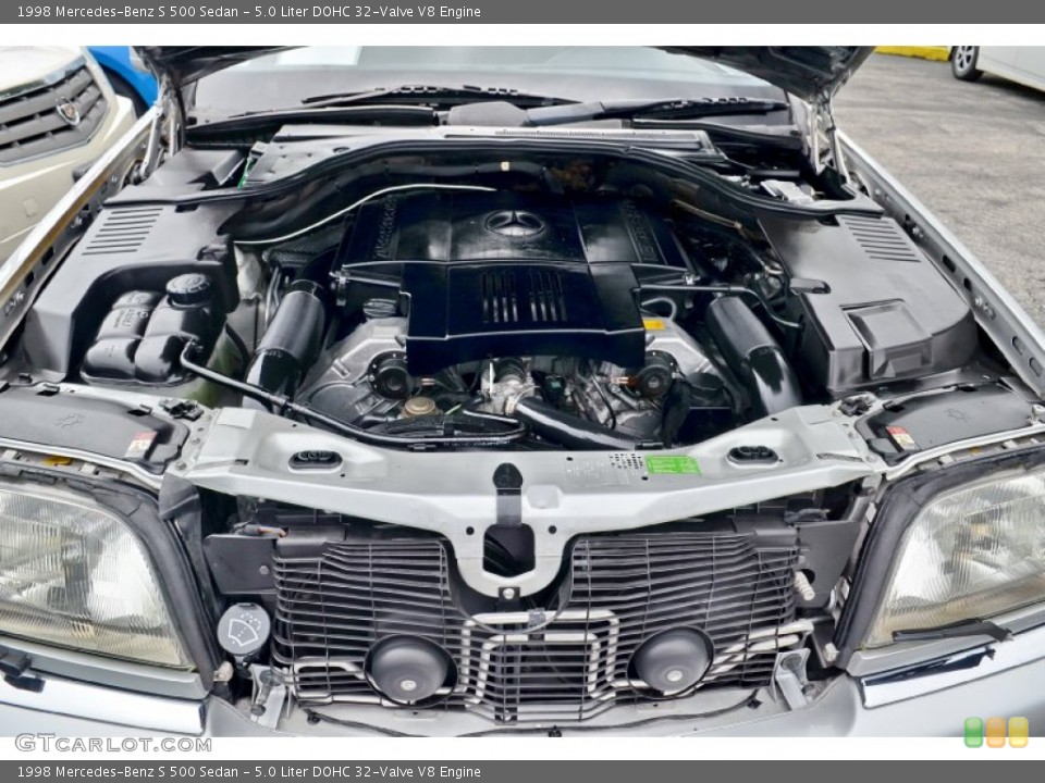 5.0 Liter DOHC 32-Valve V8 1998 Mercedes-Benz S Engine