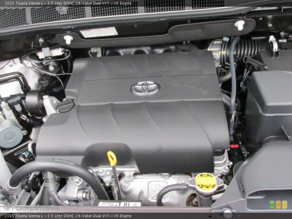 3.5 Liter DOHC 24-Valve Dual VVT-i V6 Engine for the 2015 Toyota Sienna #100410269