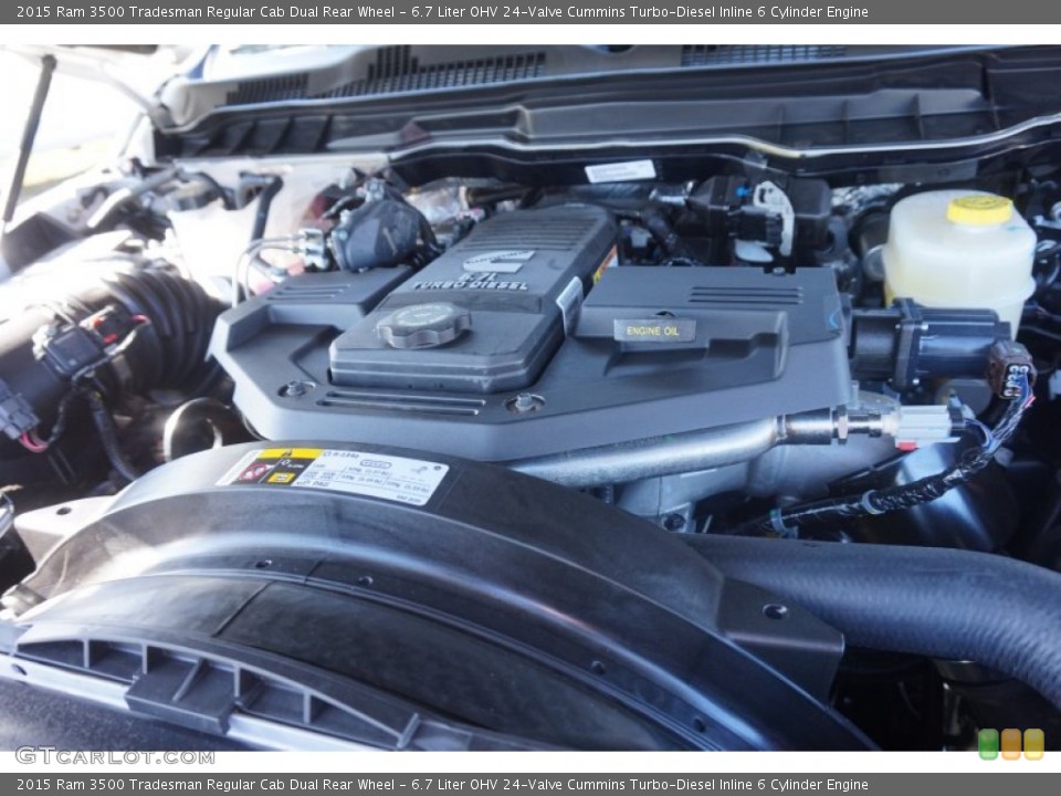 6.7 Liter OHV 24-Valve Cummins Turbo-Diesel Inline 6 Cylinder Engine for the 2015 Ram 3500 #100425251
