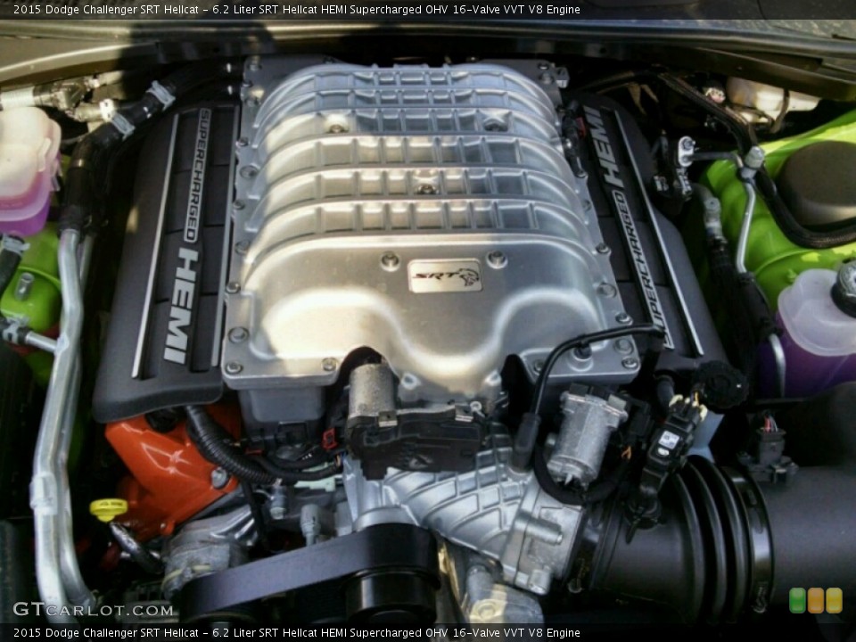 6.2 Liter SRT Hellcat HEMI Supercharged OHV 16-Valve VVT V8 Engine for the 2015 Dodge Challenger #100432475